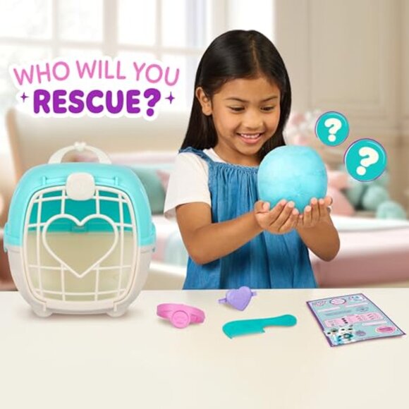 Mystery Plush Toy Wash Reveal Surprise Pet Rescue Stuffed Animal Carrier - Picture 4 of 7